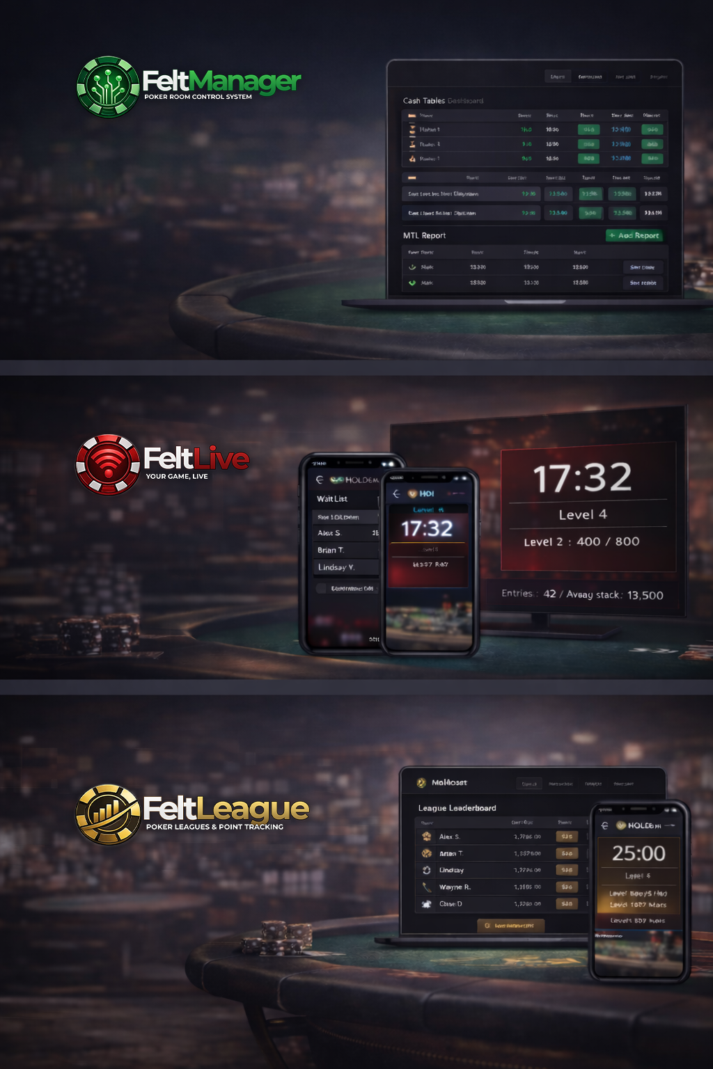 FeltPoker UI sample